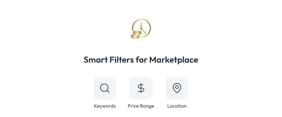 Smart Filters for Marketplace: Keywords, Price Range, Location